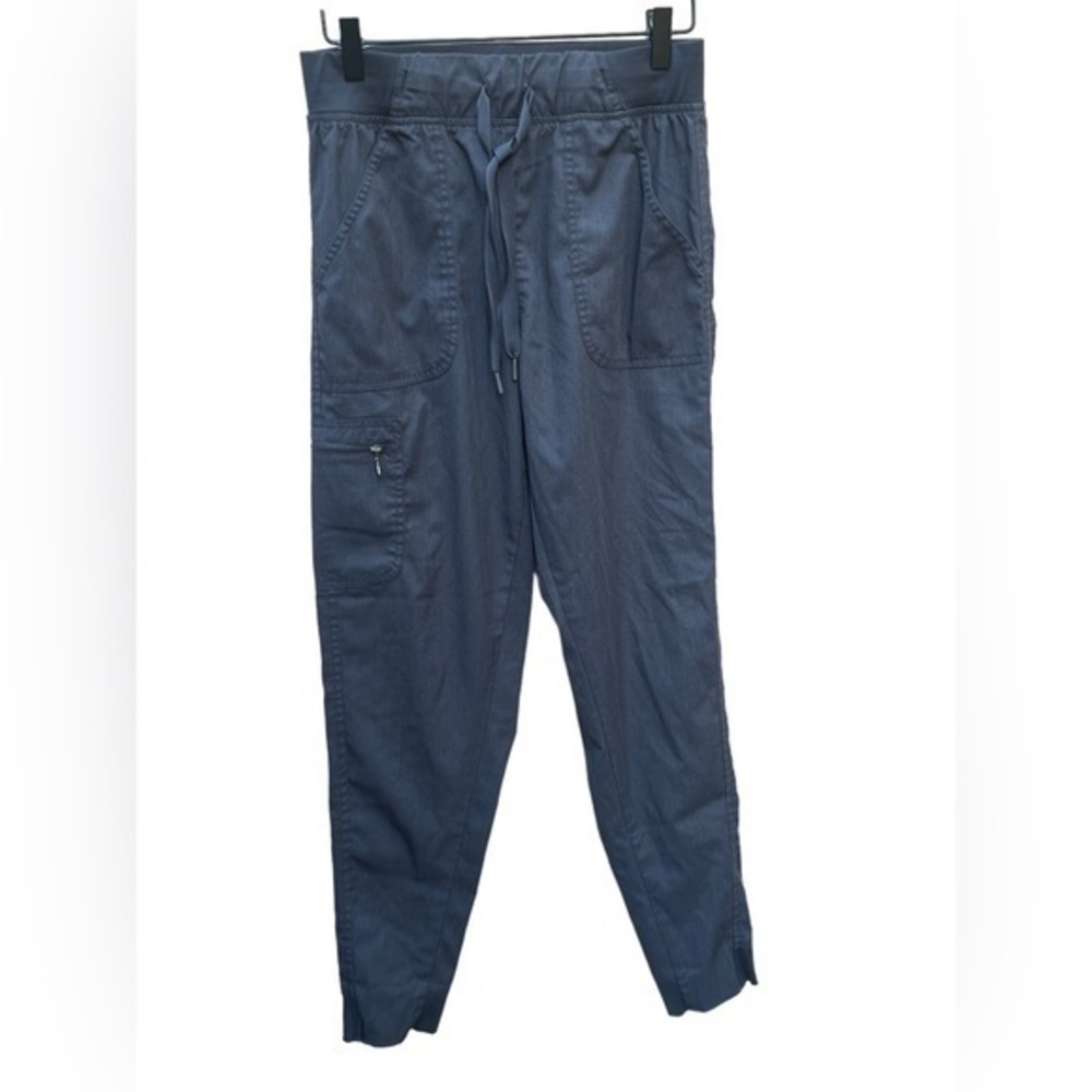 Adar Pro women’s charcoal grey scrub 4 pocket jogger style pants Small